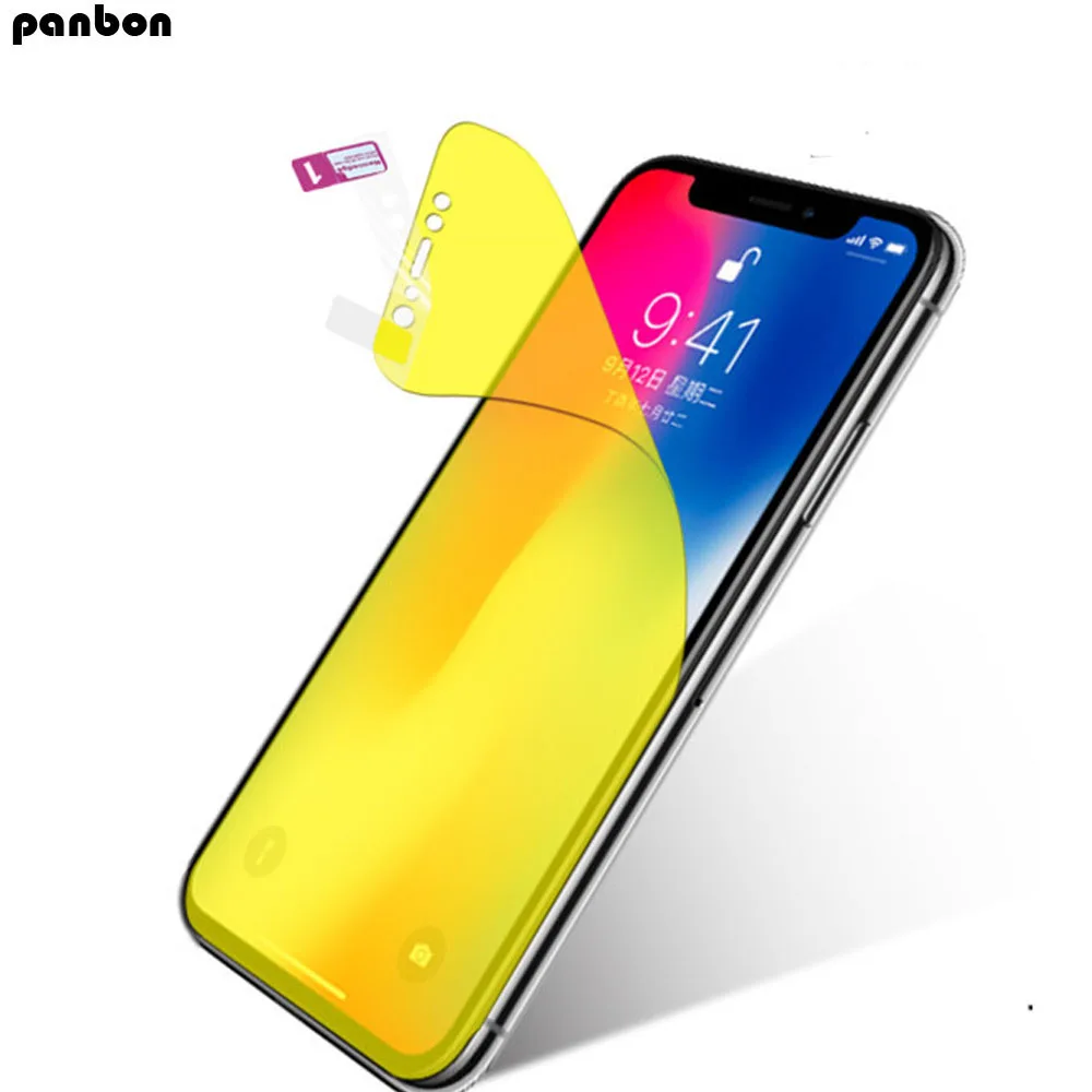 Гидрогелевая пленка для iPhone xr xs max iphone x нано Взрывозащищенный чехол с полным