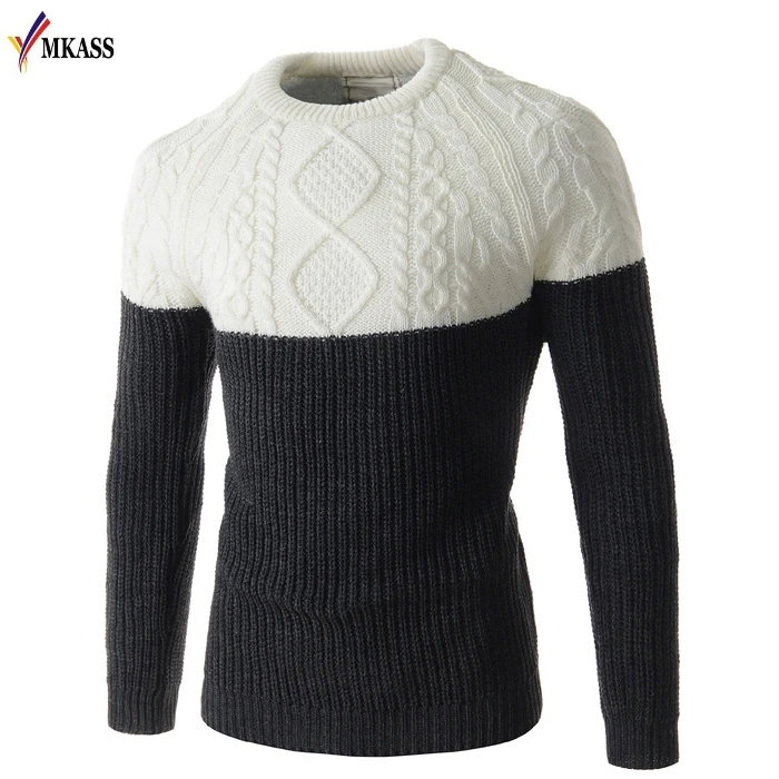 Осень-зима Для мужчин водолазка Однотонная одежда толстый Свитеры для женщин Для мужчин с О-образным вырезом хлопковый свитер Джемперы