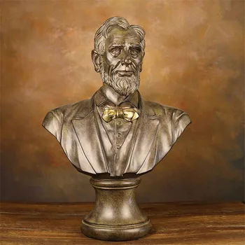 

POTUS Bust Statue United States of America Statesman Resin Craftwork Office Hotel Living Room Decoration Gift 58cm L2344