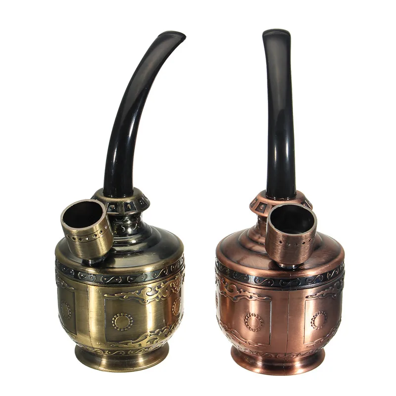 New Arrival Mrosaa 1pc Bronze Water Smoking Pipe Shisha Hookah Cigarette Holder Pipe Hookah