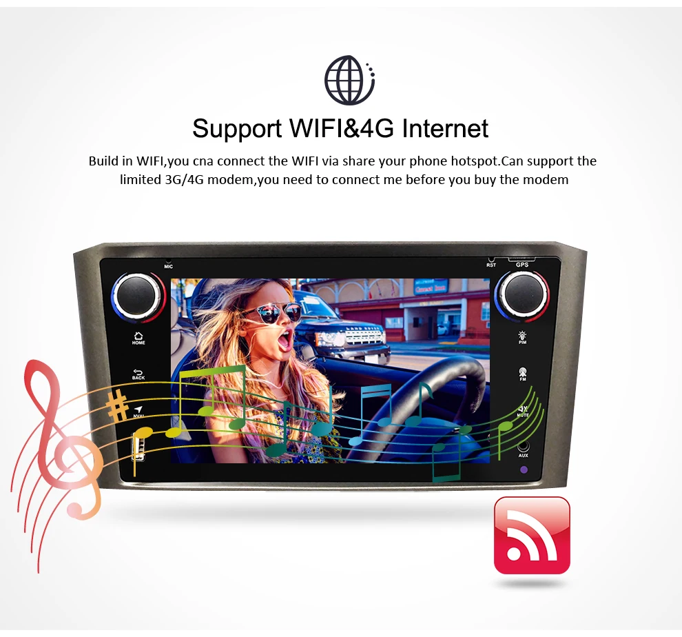 Flash Deal Android 9.0 IPS 2G RAM Car DVD Stereo Player For Toyota Avensis/T25 2003-2008 Car PC Head 1 Din GPS Navigation Video Multimedia 5