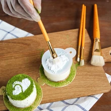 Набор из четырех очередь сахар булочно специальные Кисточки спрей цветок печенье печать выпечки Инструменты для тортов diner