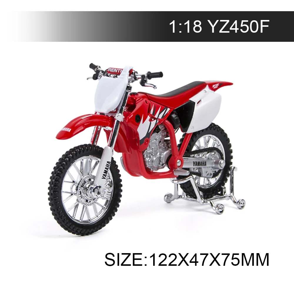 

Maisto 1:18 Motorcycle YZ450F Red Metal Diecast Models Motor Bike Miniature Race Toy For Gift Collection