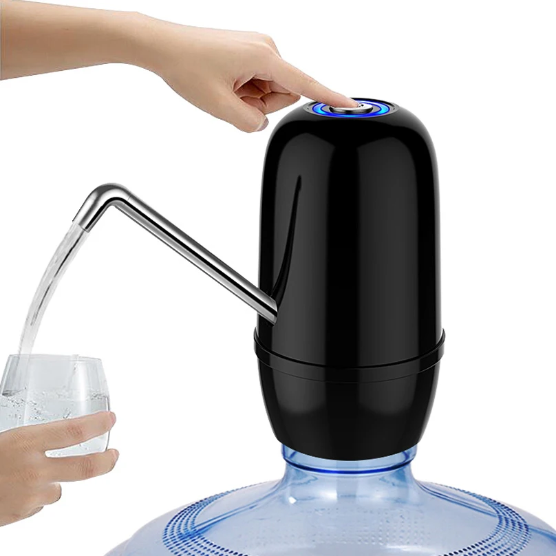 Dailywater Mini Dispensador De Agua USB Зарядка Электрический автоматический насос для воды в бутылках 5 галлонов натуральный диспенсер для холодной воды стенд - Цвет: QSQ006B