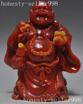

Christmas gift china man-made Shoushan stone resin Happy laughter arhat Maitreya Buddha Statue