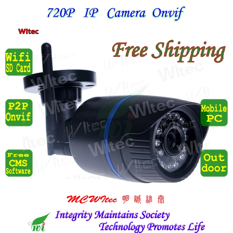 imágenes para Soporte PARA Tarjetas SD WIFI 720 P Bullet IR Al Aire Libre cámara de Seguridad ONVIF Mini P2P IP Cam Visión nocturna IR Cut Filtro Lente de 2MP IPC imágenes para Soporte PARA Tarjetas SD WIFI 720 P Bullet IR Al Aire Libre cámara de Seguridad ONVIF Mini P2P IP Cam Visión nocturna IR Cut Filtro Lente de 2MP IPC