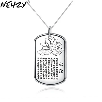 

NEHZY 925 sterling silver new woman Retro fashion brand amulet Buddha pendant female jewelry heart necklace pendants 45CM