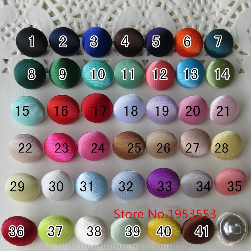 

40 pieces/lot Cashmere Sweater Satin Fabric Covered Buttons Silk Dress Silk Manual Button Accessories Handmade DIY