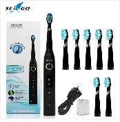 Seago SG507B электрические зубные щетки, звуковая автоматическая щетка для взрослых с таймером, перезаряжаемая USB электрическая зубная щетка, водонепроницаемая подарочная коробка