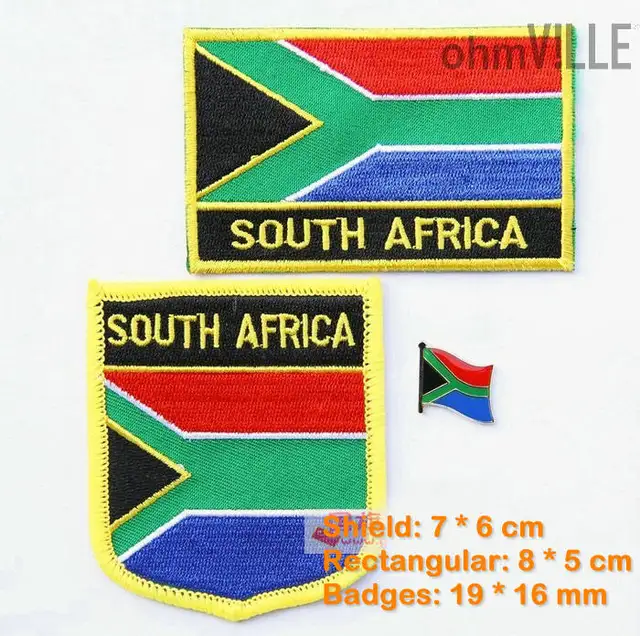 South Africa Flag Patch Iron On Patches 100 Quality Guarantee Flag