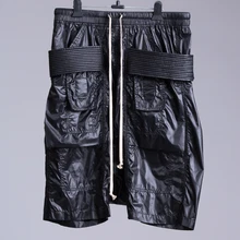 Owen Seak мужские повседневные короткие шаровары в готическом стиле мужская одежда Спортивные штаны летние женские свободные черные короткие