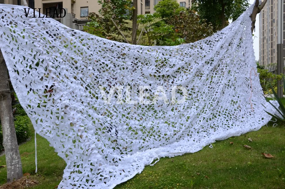 

Loogu 1.5M x 2M (5 x 6.5FT) Snow White Digital Camouflage Net Military Army Camo Netting Sun Shelter for Hunting Camping Tent