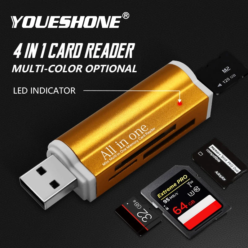 

High Quality Mini USB 2.0 Card Reader for Micro SD Card TF Card Adapter Plug and Play Colourful Choose from for Tablet PC