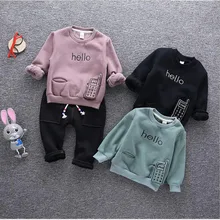 Christmas Costumes for Newborns Kids Autumn Cartoon Pajama Pullover Suits Children Bottoms Shirt Sets Infant long Pants Suits