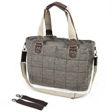 Multifonctionnel Doux Pur Couleur Maman Sac À Main 100% Coton Bébé Nappy Sacs à Couches de Mode De Mère Sacs à Bandoulière Bébé Poussette Sac