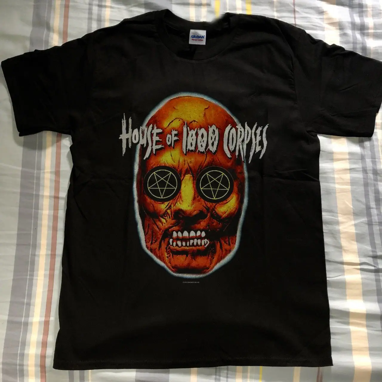 

VTG~2002 House Of 1000 Corpses T Shirt Promo Horror Film Rob Zombie 00S RePrint funny 100% Cotton t shirt Summer 2019 Sleeve