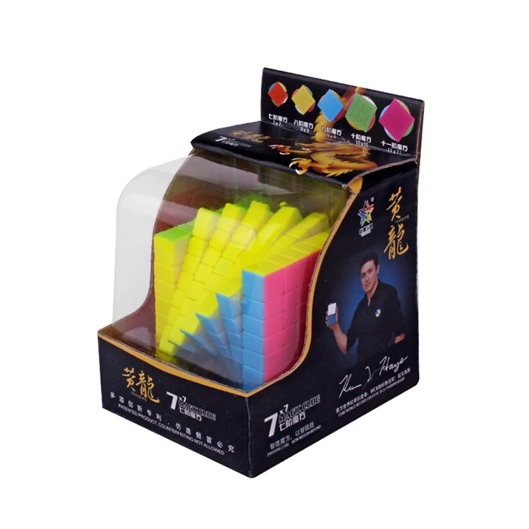 YUXIN ZHISHENG HUANGLONG 7x7x7 Magic Cubes Puzzle Cube stickerless Educational Toys-7