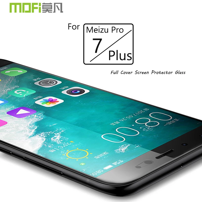 Meizu Pro 7 Plus Glass Meizu Pro 7 Tempered Film Glass MOFI Full Cover Protector Film Glass For Meizu Pro7 Plus Full Screen Film