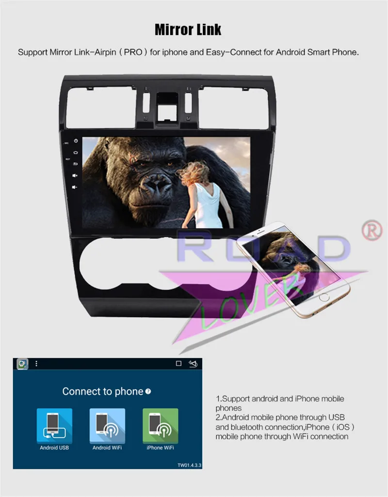 Flash Deal Autoradio Android 8.1 Car Multimedia Player For Subaru WRX Forester 2013 Stereo GPS Navigation 2 Din Auto Head Unit 8 Core 64G 14