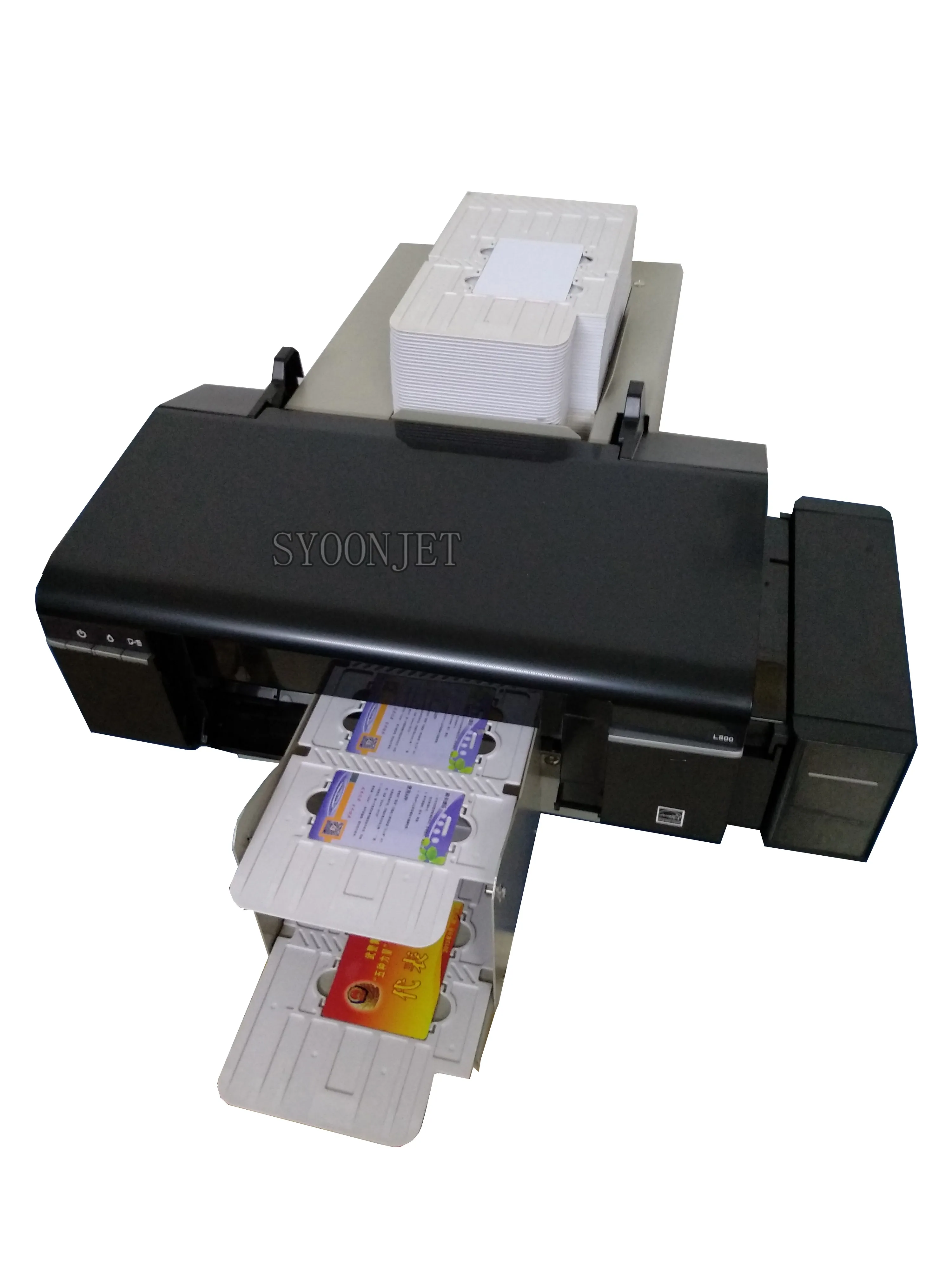 1 шт.* белый ПВХ лоток для удостоверений личности для автоматический ПВХ карты cd dvd струйный принтер модифицированный от Epson L800 T50 принтер