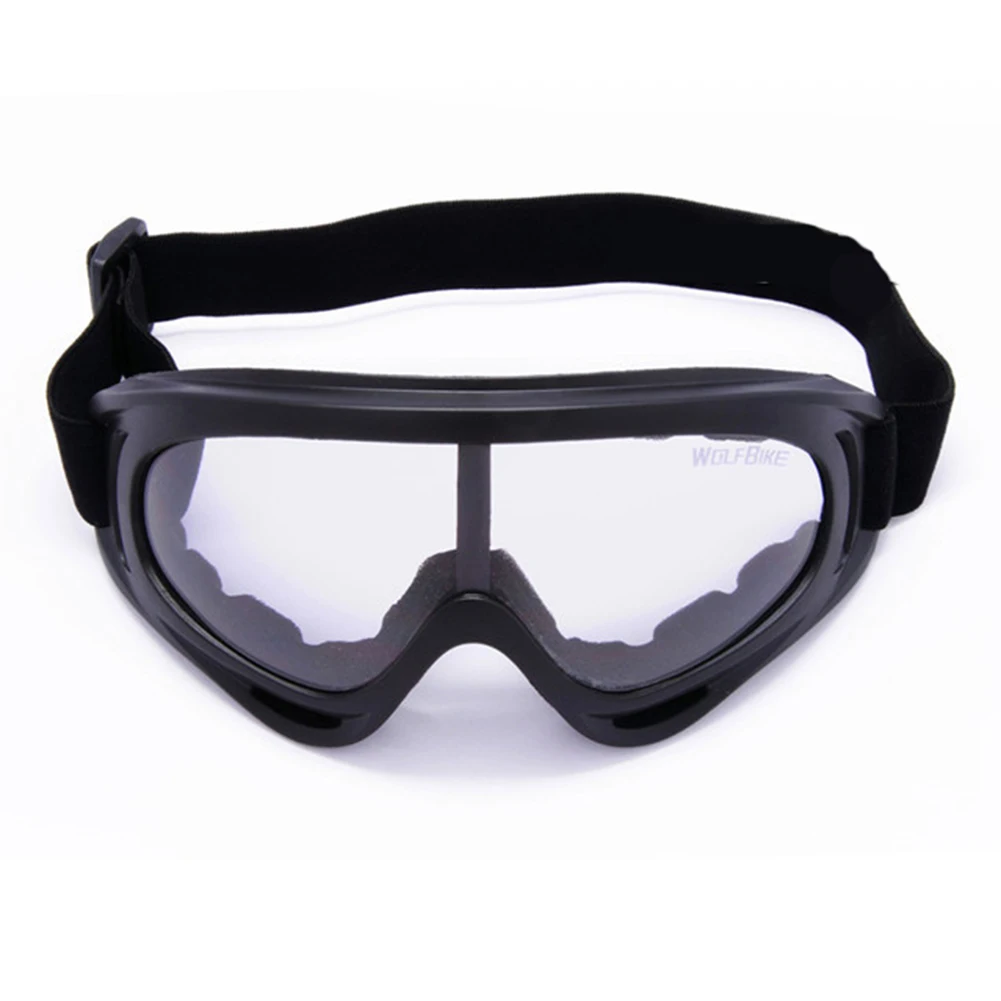 Взрослые регулируемые MTB горный велосипед велосипедные лыжные очки для спорта на открытом воздухе рабочее место защита глаз защитные аксессуары - Цвет: Transparent