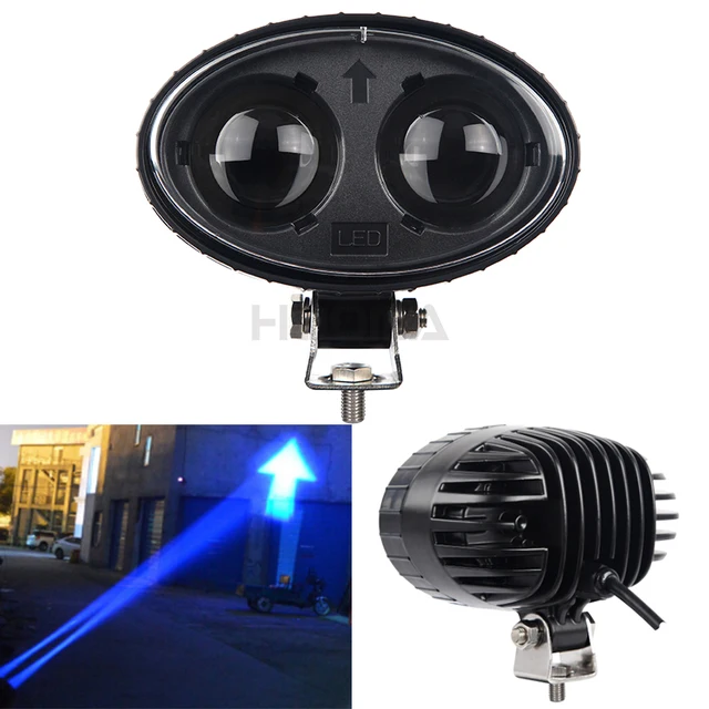 10 Ostrzeżenie Dioda Lampa Us36 Dla Światło Wózka Strzałka 60 Niebieska Led 010 Magazyn W Robocza Widłowego V dCeBxo