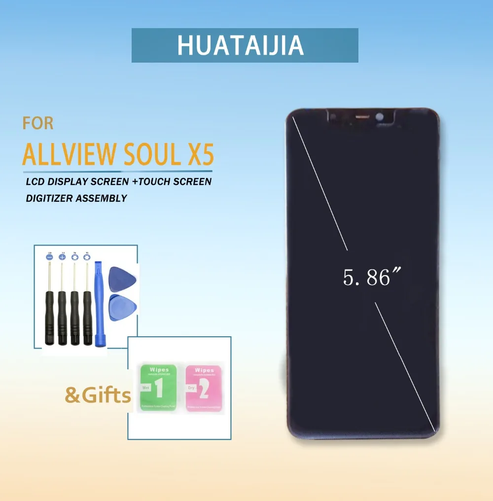 

5.86inch LCD Screen For allview soul x5 Touch screen digitizer Sensor With LCD Display Full Assembly Replacement