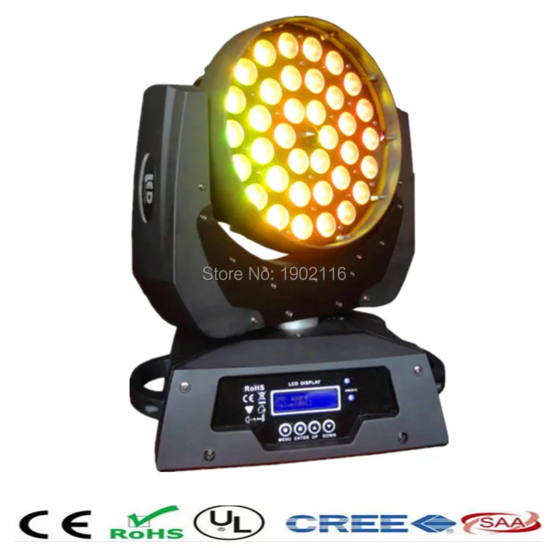 Professional 36x15W LED Zoom moving head wash light rgbw 5IN1 dmx stage dj disco lighting led beam light