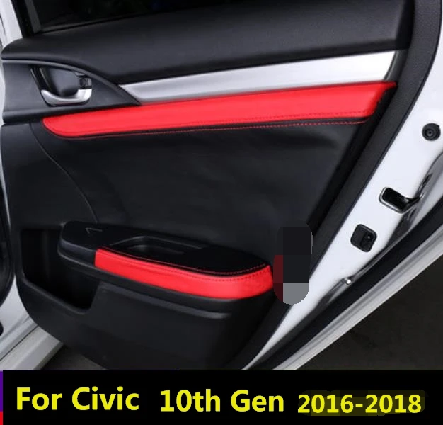 8 шт. Защитные чехлы для ручек и подлокотников Honda Civic 10 поколения (2016 2018) |