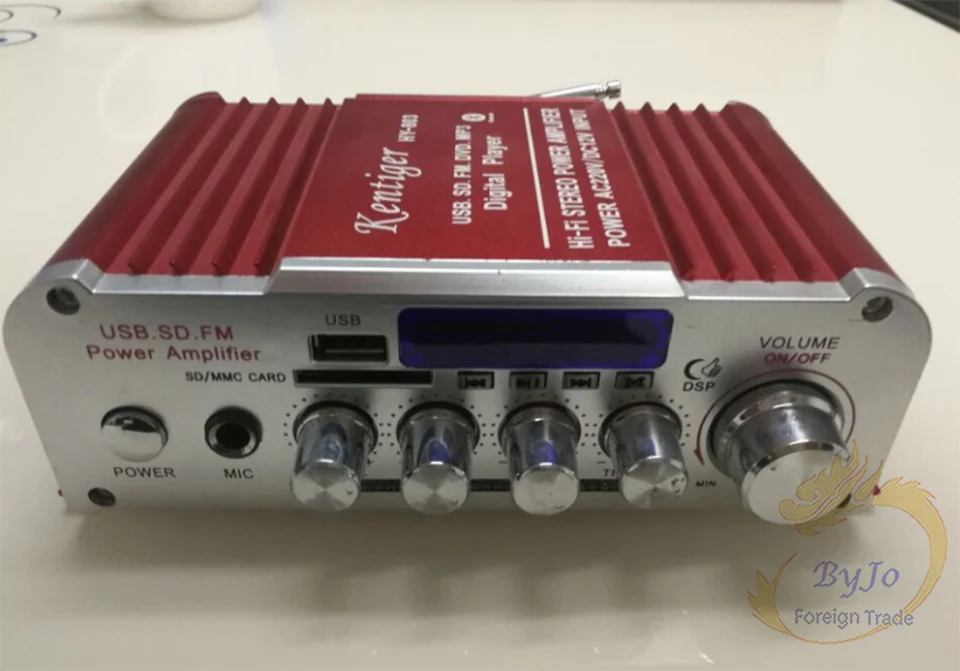 Мини усилитель HY803 40 Вт + FM MP3 USB 110 220 в перем. Тока или 12 пост. Тока|amplifier 40w|bluetooth