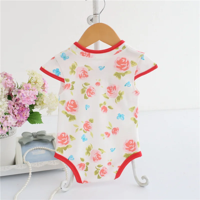 Chino Cheongsam verano mamelucos de bebé de algodón ropa de bebé niña, ropa de bebé recién nacido ropa Bebe infantil monos para fiesta