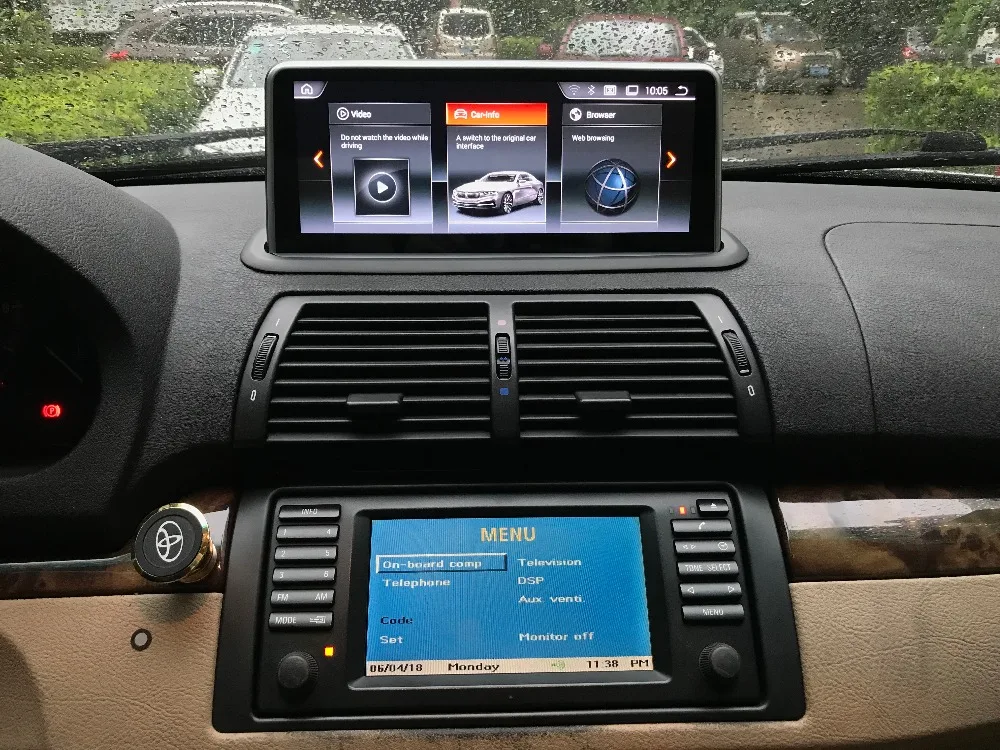 Excellent Anti-Reflection Screen HDMI 10.25 Android 8.1 Car monitor for BMW E53 X5 1999 2000 2001 2002 2003 2004 2005 Stereo Radio Vedio 1