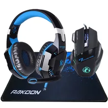 Auf Lager 5500 DPI X7 Pro Gaming Maus + JEDE G2000 Hifi Pro Gaming Kopfhörer Spiel Headset + Geschenk Großen Gaming Mousepad für Pro Gamer