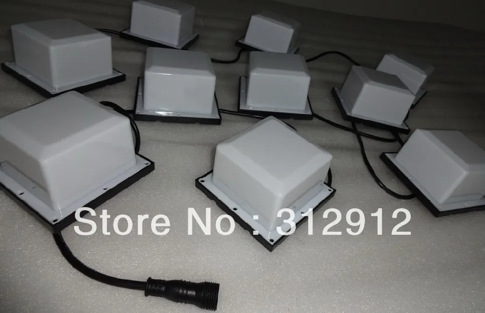 

20pcs DC12V WS2811 square type pixel module,6pcs 5050 SMD rgb led inside,1.44W,100mm*100mm,milky cover