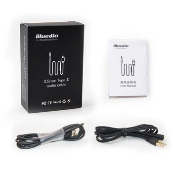 

Bluedio 3.5mm Audio cable Type C for Bluedio T7 T7+ T6S T5 V2 TM TMS with one free Y Splitter Cable for computer