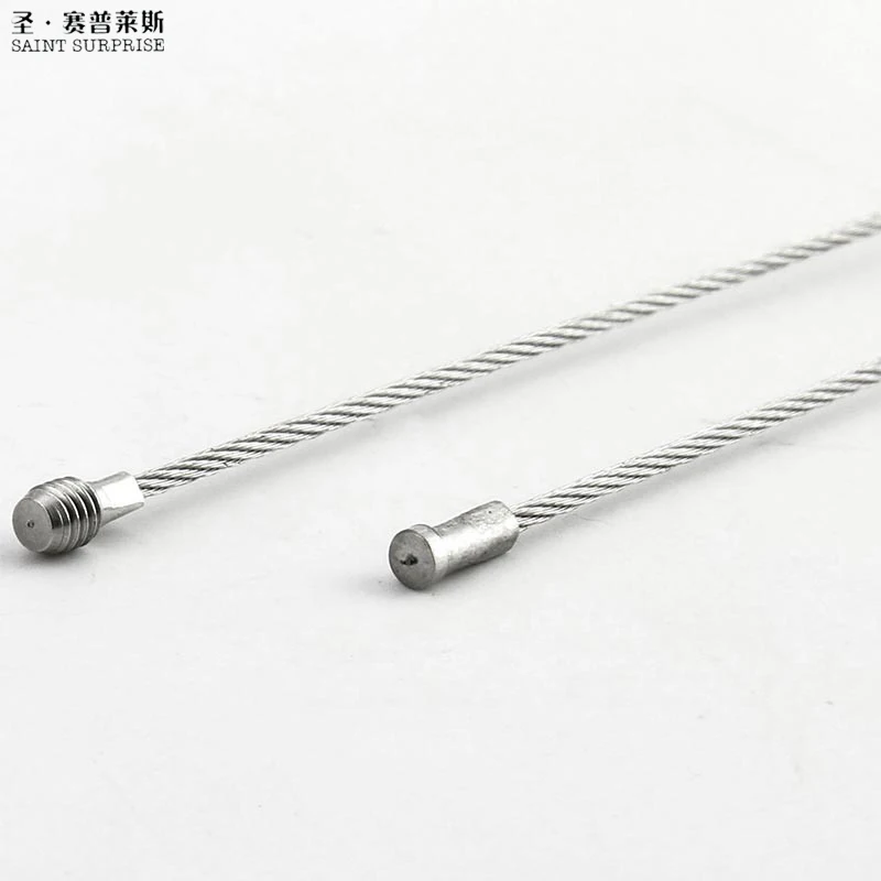 10Pcs Screw Locking Stainless Steel Wire Keychain Cable Rope Key Holder Keyring Key Chain Rings Cable Outdoor Hiking Keychains (3)