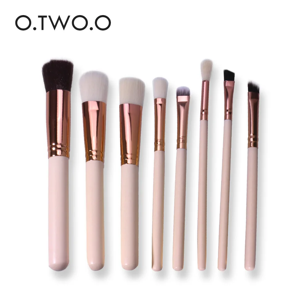 O.TWO.O 8pcs Cosmetics Brush Set Beauty Eye Primer Powder Blush Brush