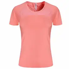 F281 новая весна с коротким рукавом Женская Йога Размер: S-3XL