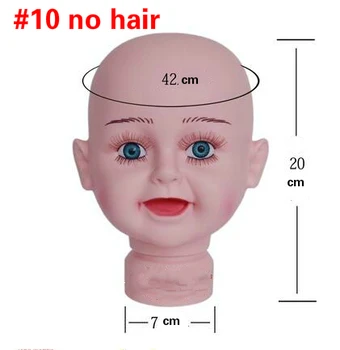 

1pcs Head circumference 42cm baby child head model boy or girl cap hat glasses scarf hair mannequin window Display wholesale