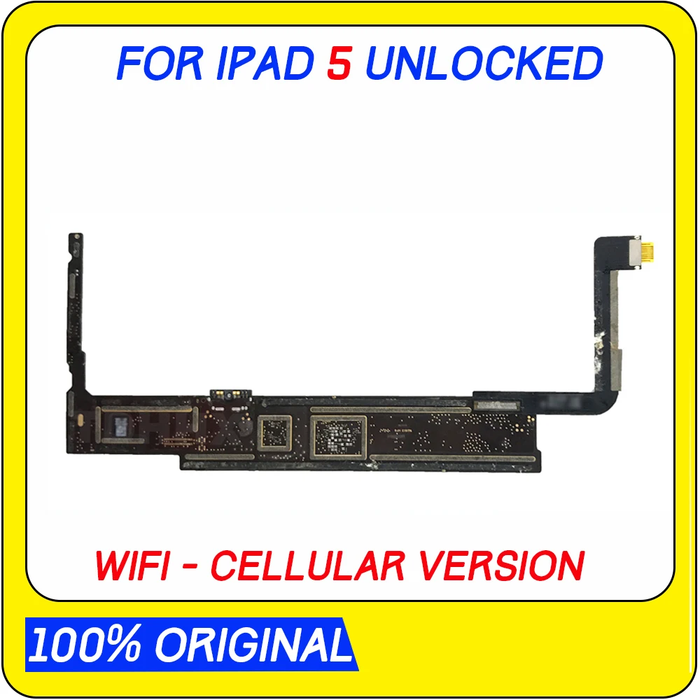 

A1474 / A1475 or A1476 Original unlocked for Ipad 5 Logic Boards Wifi + Cellular for Ipad Air 1 Motherboard with IOS System
