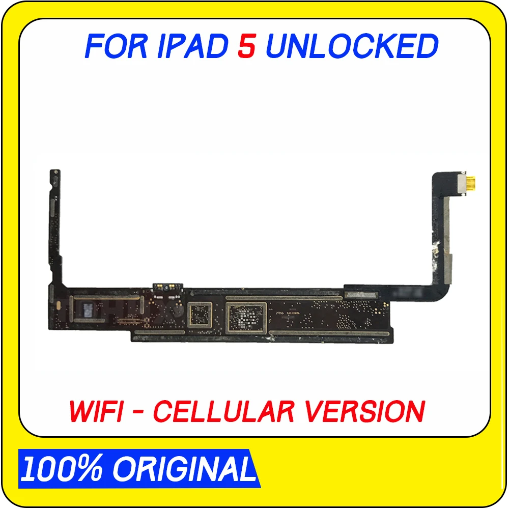 A1474 / A1475 or A1476 Original unlocked for Ipad 5 Logic Boards Wifi + Cellular for Ipad Air 1 Motherboard with IOS System
