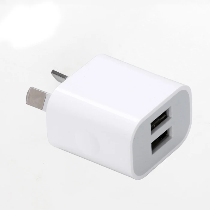Au المكونات اثنين منافذ usb الهاتف المحمول شاحن dc 5 فولت 2a الانتاج السلطة محول تستخدم ل فون باد سامسونج htc الهاتف المحمول اللوحي