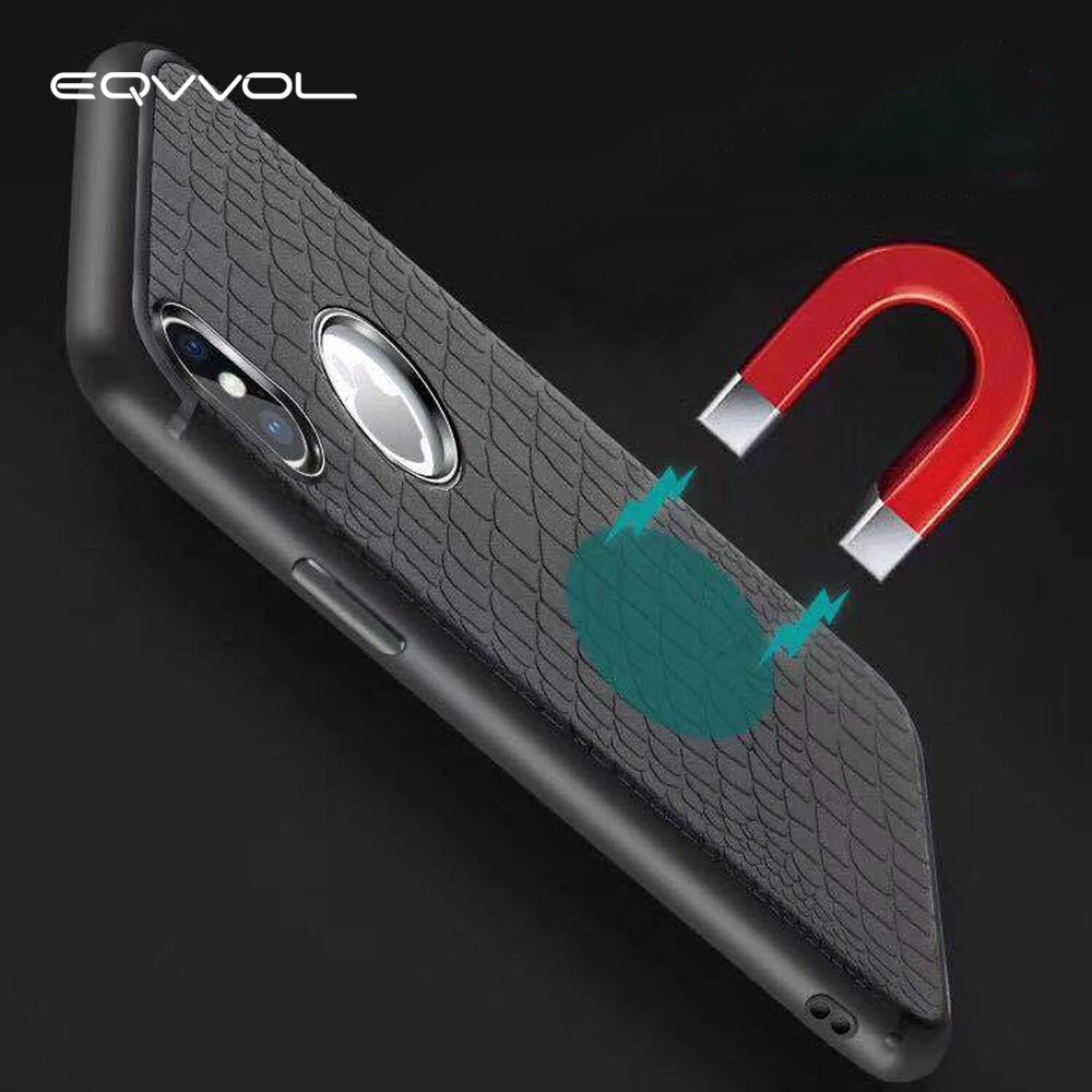 Eqvvol Магнитный Мобильный чехол для телефона для iphone X 8 7 Plus полное покрытие Задняя мягкая ТПУ магнитная кожа чехол s для iphone 6 6s