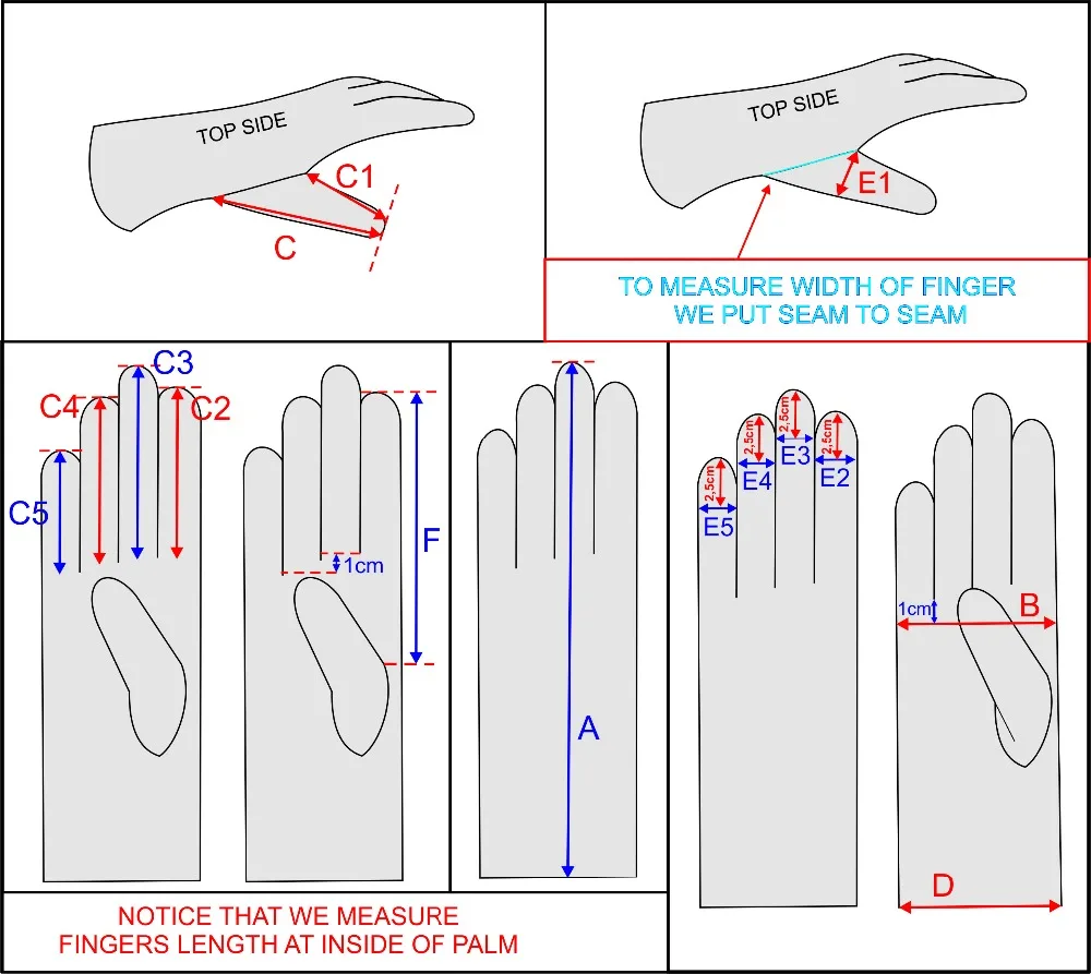 gloves measurement