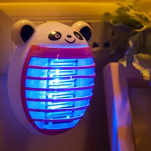 Cute Mini Electronic Mosquito Killer Lamp Fly Bug Insect Trap Killer Zapper US/EU Plug Anti Mosquito Repellent Home Accessory