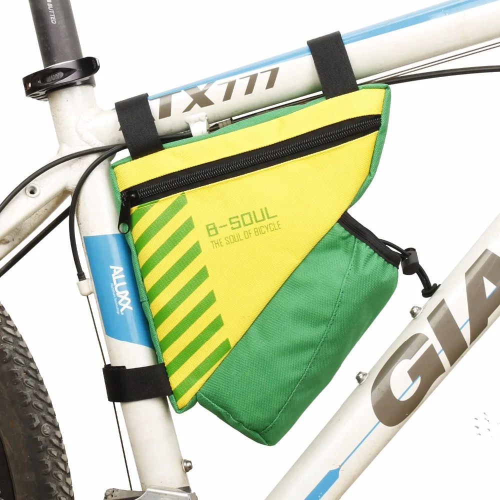 Flash Deal 2019 Bike Triangle Bag For Bicycle Front Frame Bag Cycling Top Tube Bag With Water Bottle Pocket Bicycle Accessories,no bottle 14