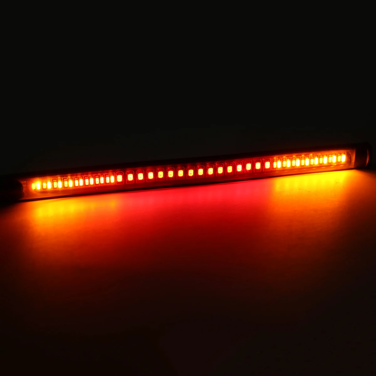 New Arrival 1PC Universal Flexible LED Brake Tail Stop Light Motorcycle Turn Signal License Plate Strip Mayitr