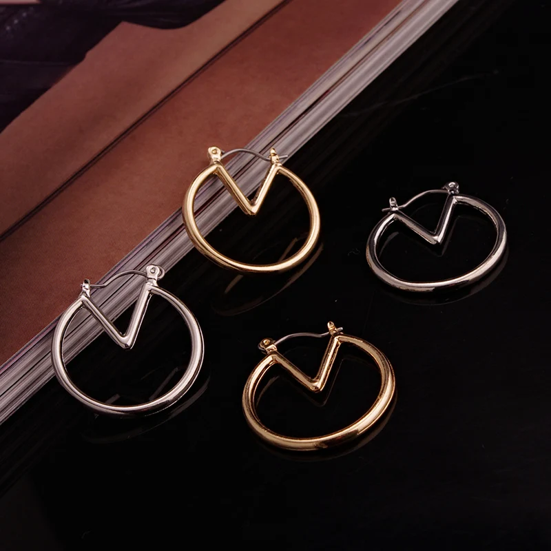 Lvytide изящные круглые треугольные геометрические серьги проволочные серьги ювелирные изделия в стиле минимализма серьги для женщин подарок для нее EH539