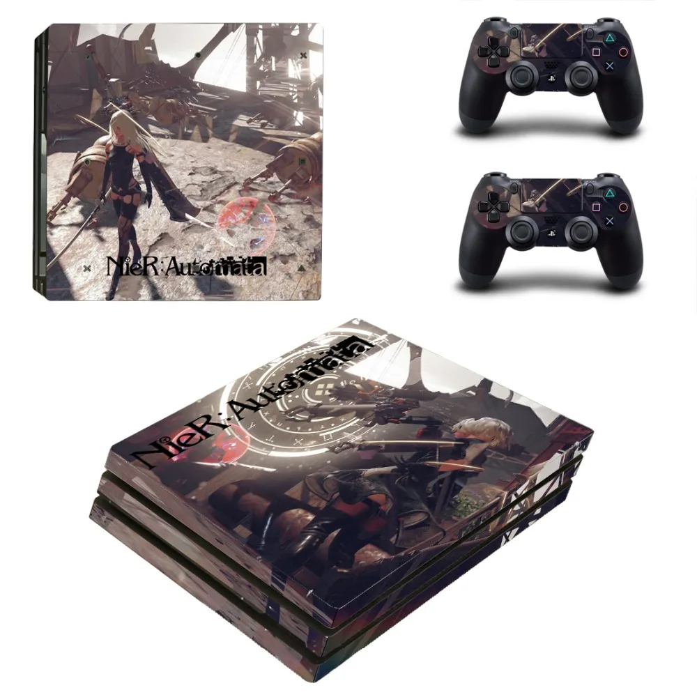 NieR Automata PS4 Pro наклейка на кожу Виниловая для Sony Playstation 4 консоль и 2 контроллера