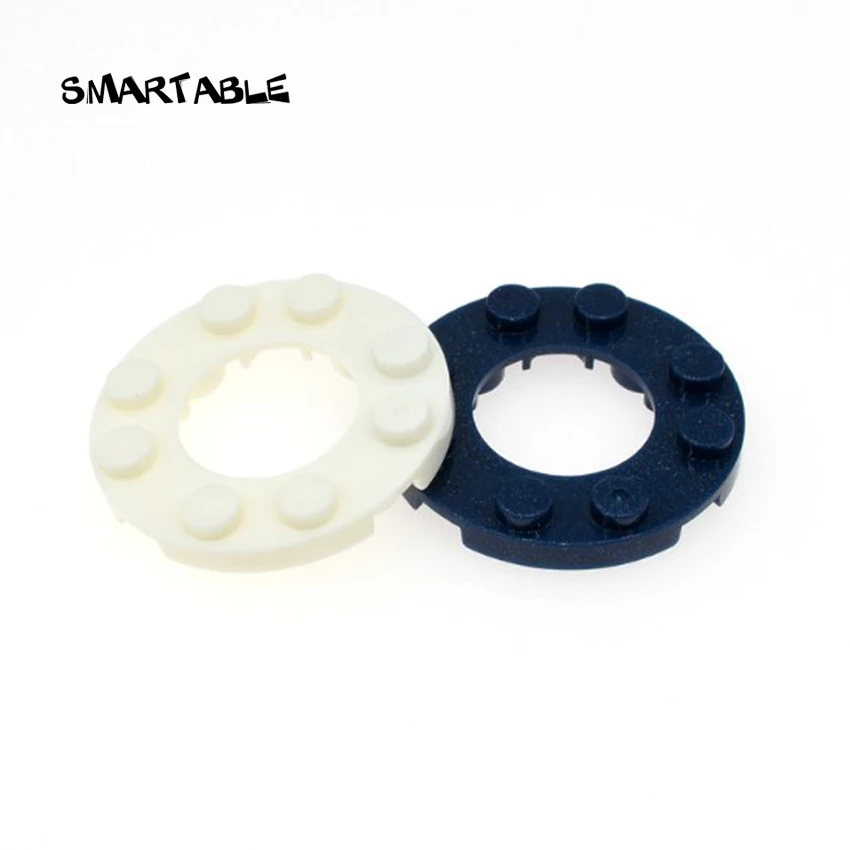 

Smartable Plate Round 4x4 with 2x2 Hole Building Blocks MOC Parts DIY Toys Compatible Major Brands 11833 Technic City 20pcs/lot